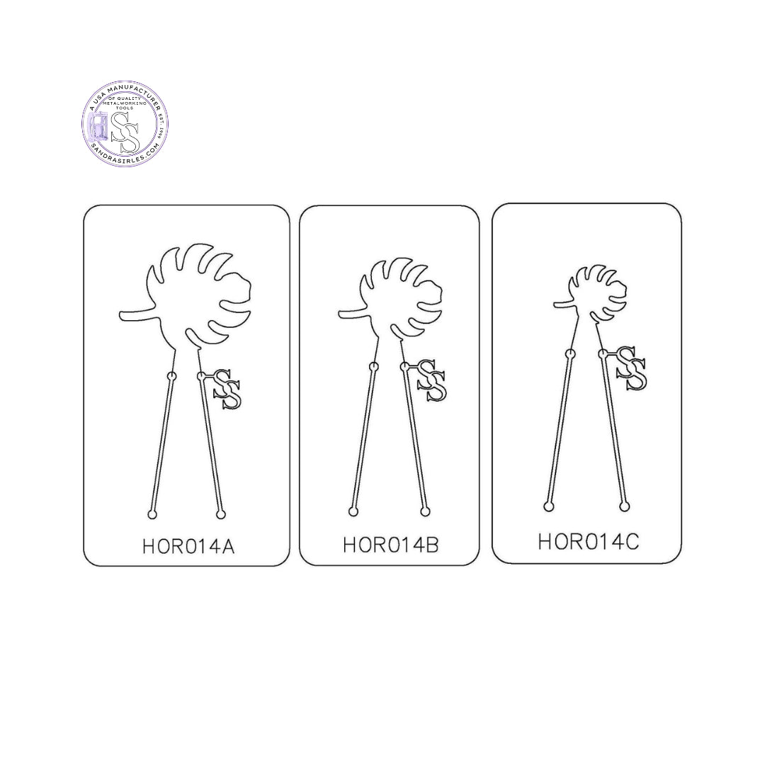 PANCAKE DIE HOR014 PALM LEAF